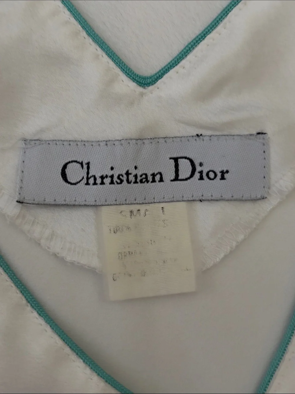 CHRISTIAN DIOR | VTG Bridal White Elegant Slip Dress Satin Nightgown | Size S